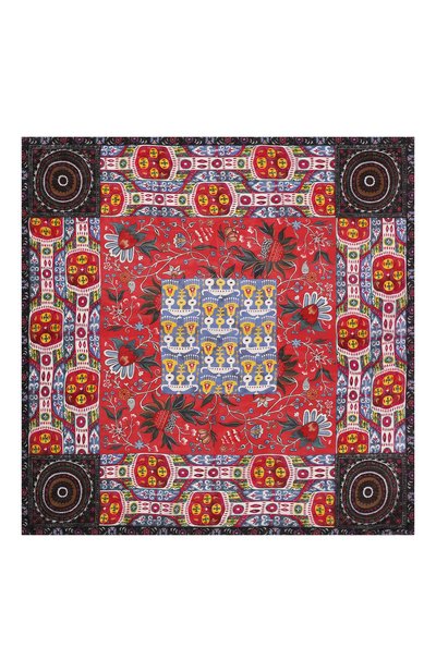 Шелковый платок сюзане GOURJI красного цвета по цене 14990 руб., арт. T21SUZ7RDR/1, фото 5 Шелковый платок сюзане GOURJI, арт. T21SUZ7RDR/1, фото 5