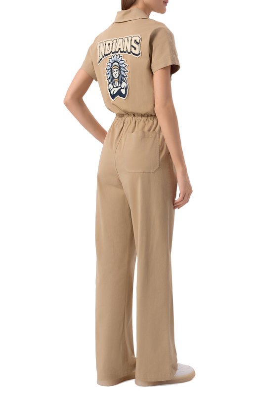 Хлопковый комбинезон Aeronautica Militare TU0162DCT04273 Бежевый  TU0162DCT04273 Фото 3