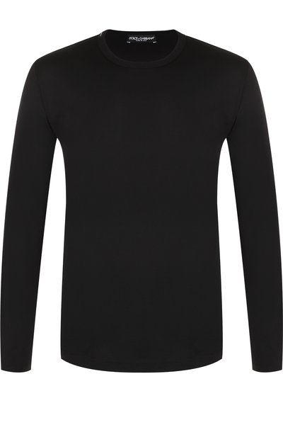 Хлопковый лонгслив с круглым вырезом DOLCE & GABBANA, арт. 0101/G8HJ7T/FU7EQ, фото 1