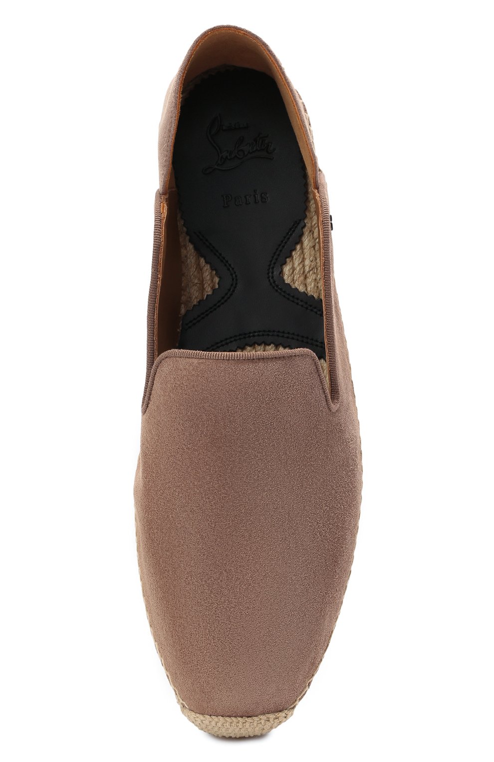 Замшевые эспадрильи espadon CHRISTIAN LOUBOUTIN коричневого цвета по цене 69450 руб., арт. 1210953/ESPAD0N FLAT, фото 5 Замшевые эспадрильи espadon CHRISTIAN LOUBOUTIN, арт. 1210953/ESPAD0N FLAT, фото 5
