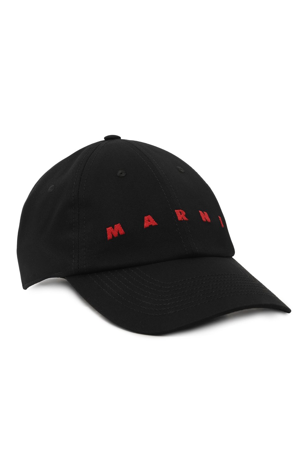 Хлопковая бейсболка MARNI черного цвета по цене 43950 руб., арт. CLZC0108S0/UTC311, фото 1 Хлопковая бейсболка MARNI, арт. CLZC0108S0/UTC311, фото 1
