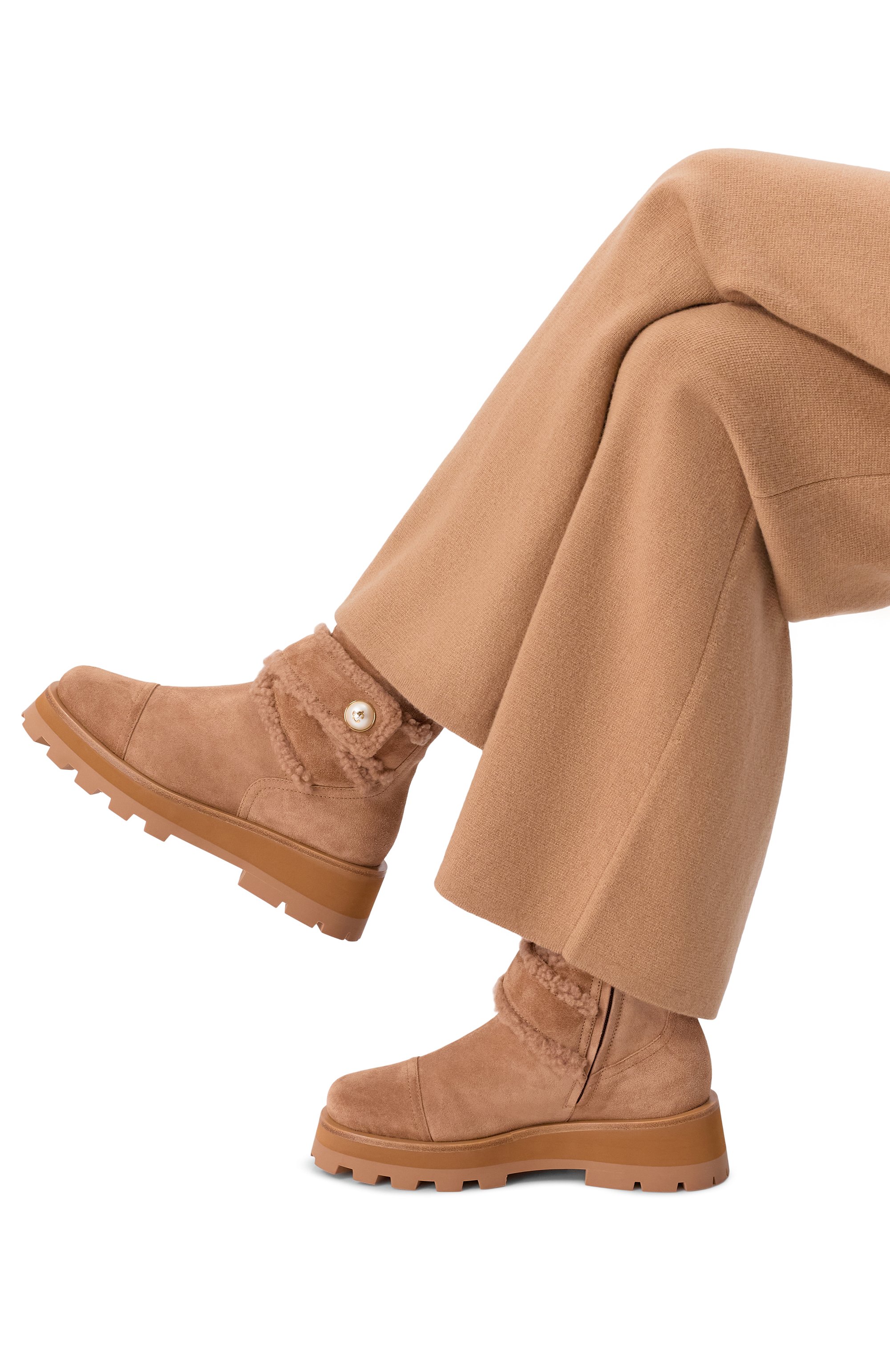 Замшевые ботинки meena JIMMY CHOO, арт. MEENA FLAT/VQQ, фото 2