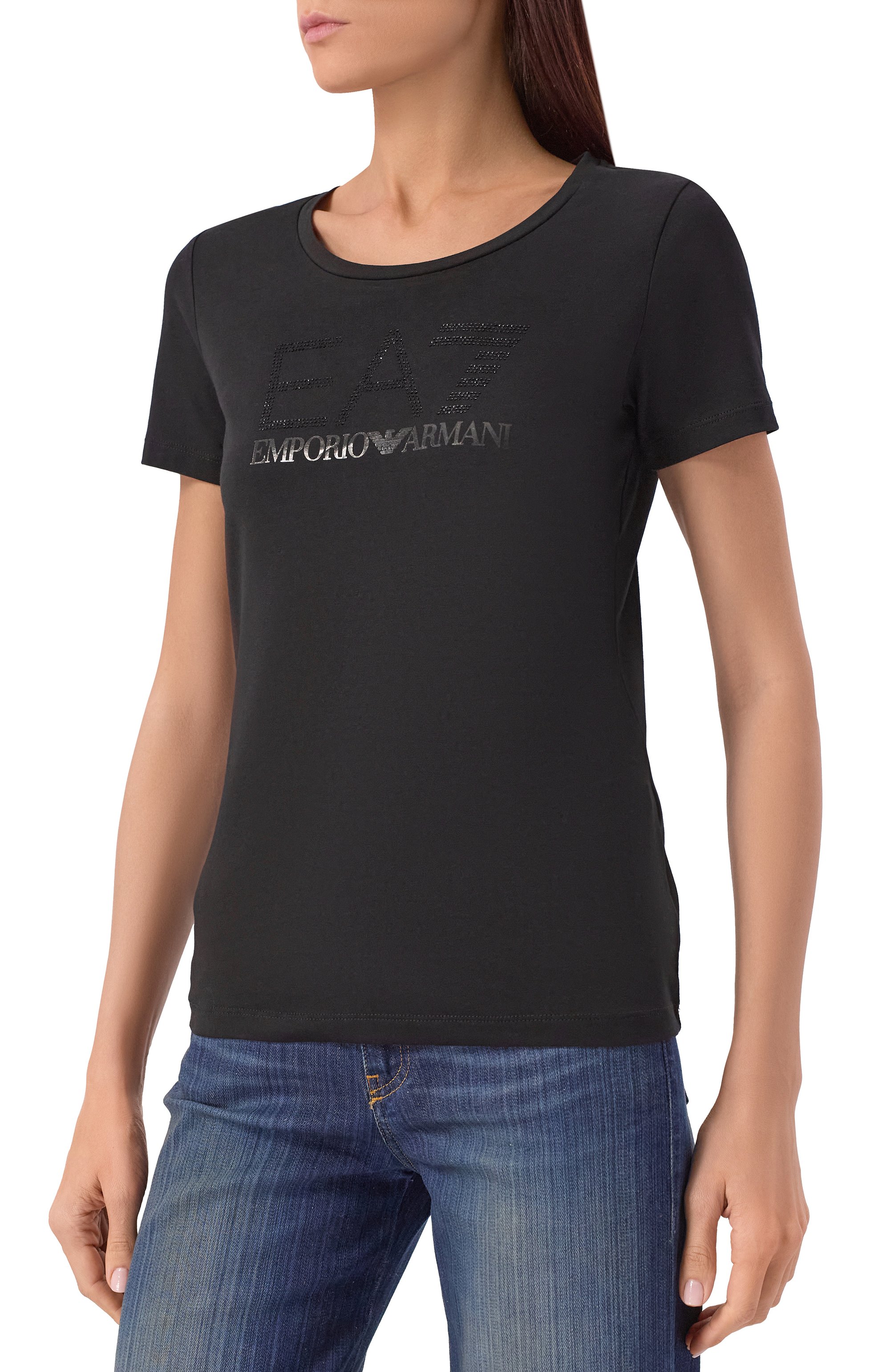 Хлопковая футболка EA7, арт. 7W000536/AF10373, фото 3