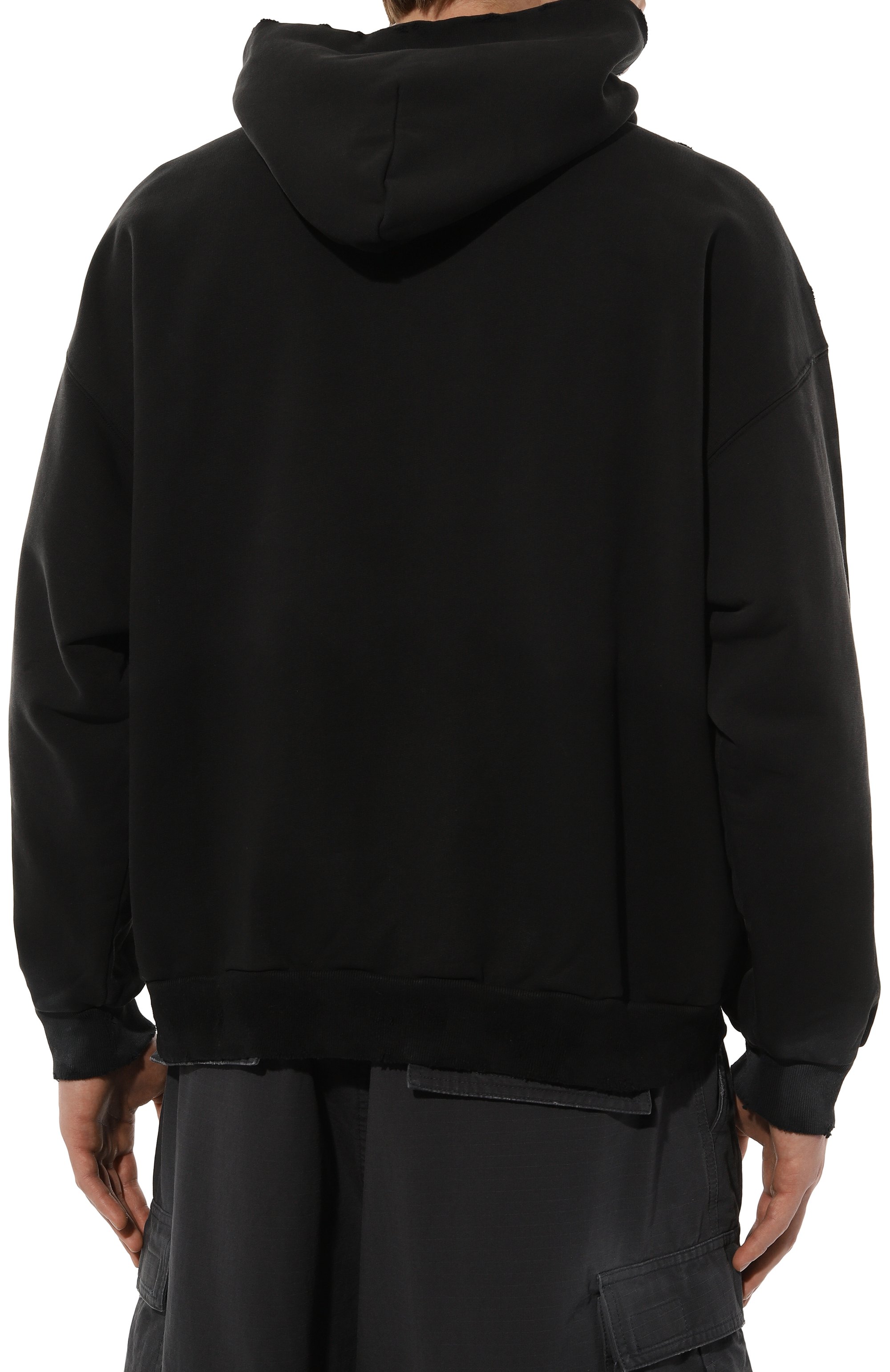 Хлопковое худи BALENCIAGA, арт. 767877/TQVT7, фото 4