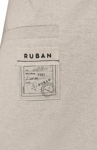 Льняной жакет RUBAN молочного цвета по цене 69700 руб., арт. RSS23-3.2.45.10, фото 5 Льняной жакет RUBAN, арт. RSS23-3.2.45.10, фото 5