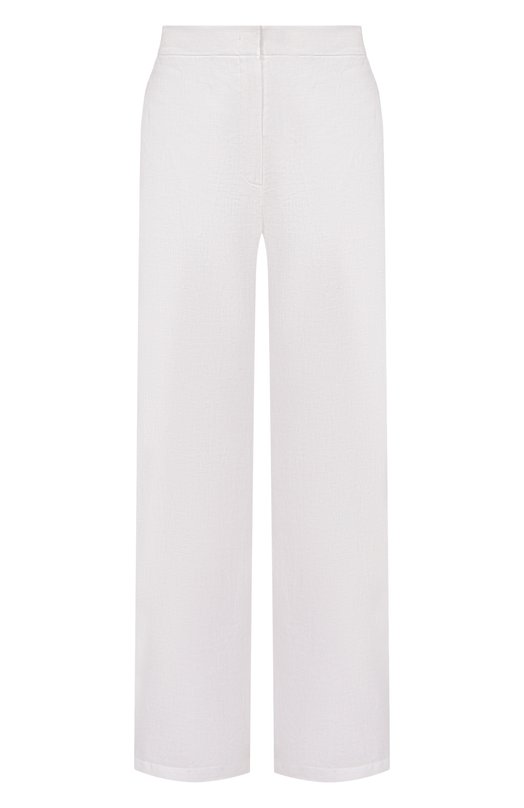 Льняные брюки Max Mara Studio MSTTAPI0CA Белый MSTTAPI0CA