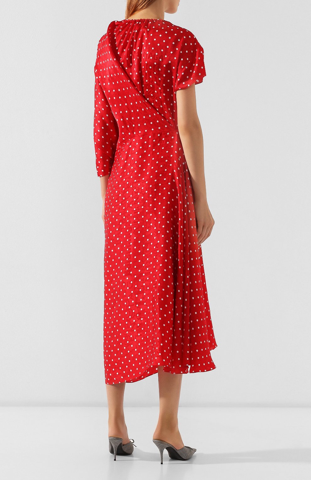 Шелковое платье BALENCIAGA, арт. 583871/TFL64, фото 4