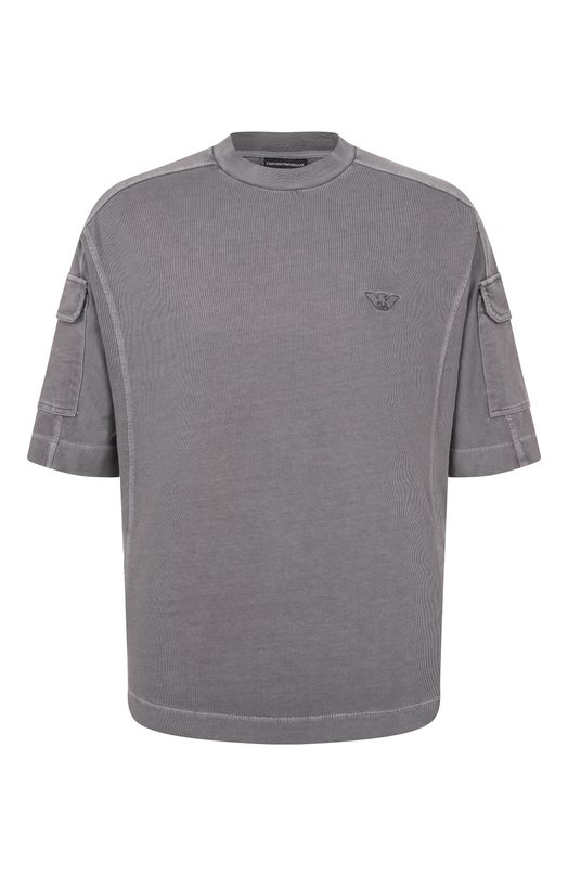 Хлопковая футболка Emporio Armani EM004910/AF13715 Серый EM004910/AF13715