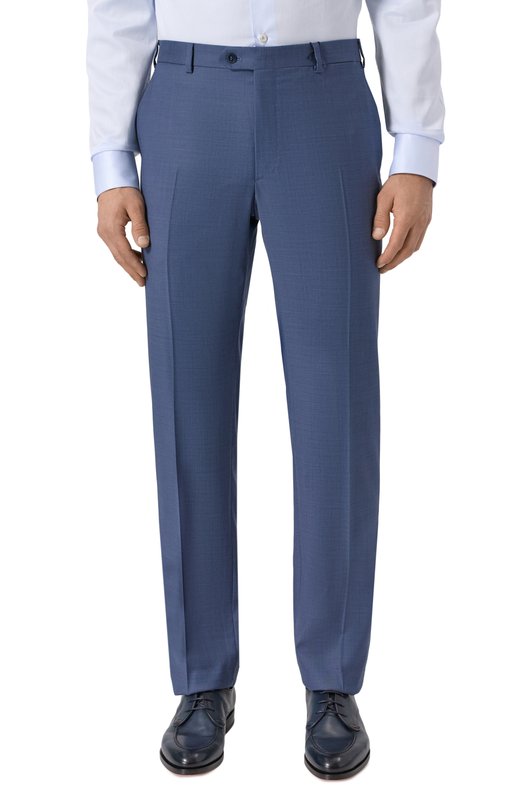 Шерстяные брюки Brioni RPC60M-O4A7R Синий  RPC60M-O4A7R Фото 3