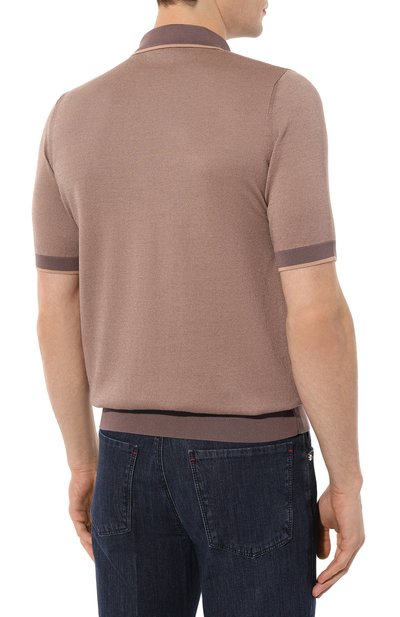 Поло из хлопка и шелка ZILLI, арт. MBZ-PZ032-TW0T1/MC01, фото 4
