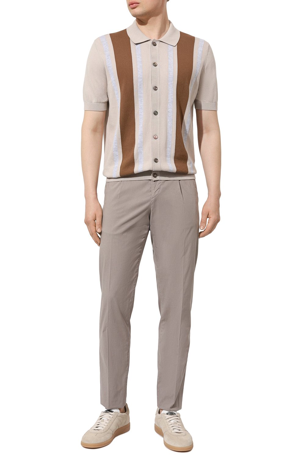 Хлопковая рубашка GRAN SASSO бежевого цвета по цене 29950 руб., арт. 59135/20646, фото 2 Хлопковая рубашка GRAN SASSO, арт. 59135/20646, фото 2