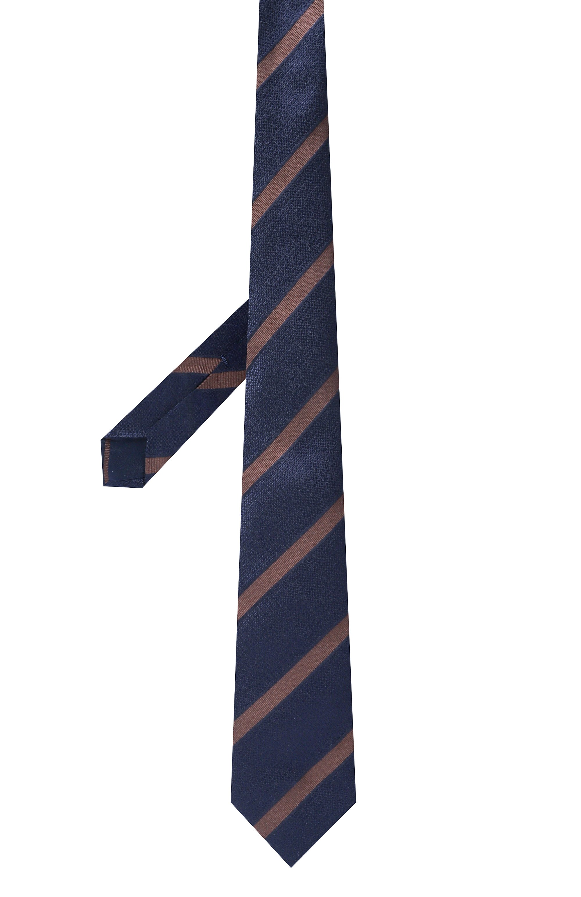 Шелковый галстук ZILLI темно-синего цвета по цене 38600 руб., арт. CRAV2BM0600VMIS00, фото 3 Шелковый галстук ZILLI, арт. CRAV2BM0600VMIS00, фото 3