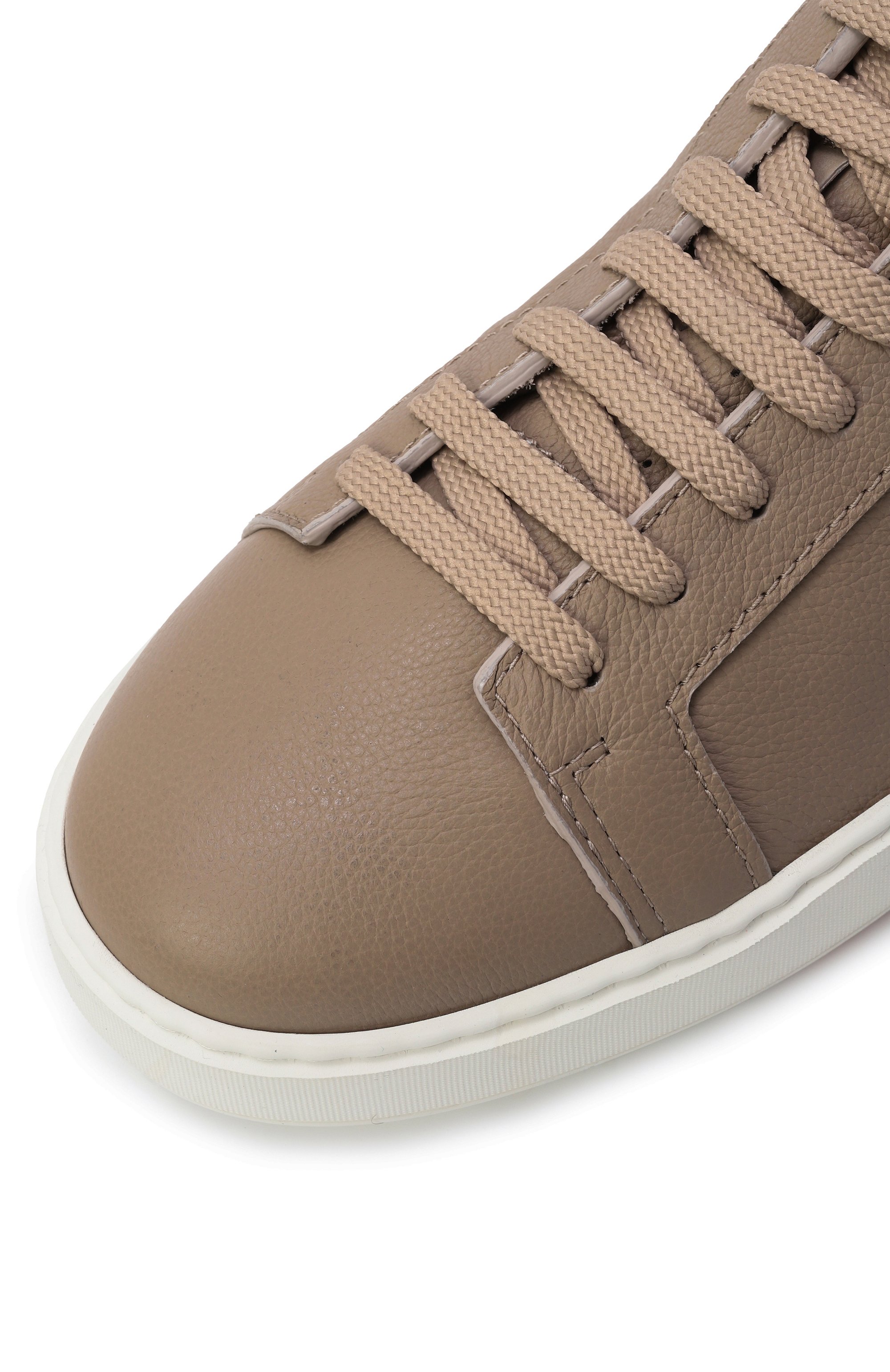 Кожаные кеды cleanic SANTONI, арт. MBCG21571BARCMMD, фото 7