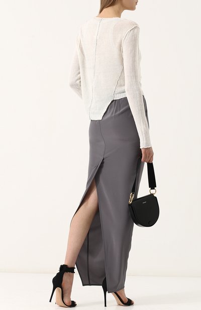 Шелковая юбка-макси с карманами RICK OWENS, арт. R018S8359/SCR, фото 2