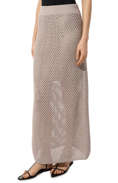 Хлопковая юбка BRUNELLO CUCINELLI, арт. M7876B1345, фото 3