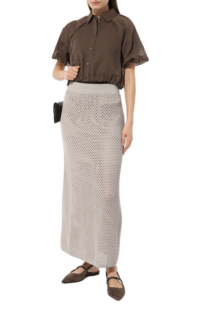 Хлопковая блузка BRUNELLO CUCINELLI, арт. MH911B1347, фото 2