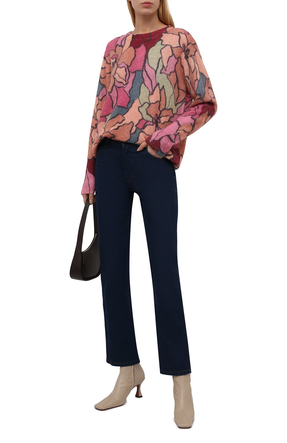 Шерстяной пуловер DRIES VAN NOTEN розового цвета по цене 69950 руб., арт. 212-031238-3720, фото 2 Шерстяной пуловер DRIES VAN NOTEN, арт. 212-031238-3720, фото 2