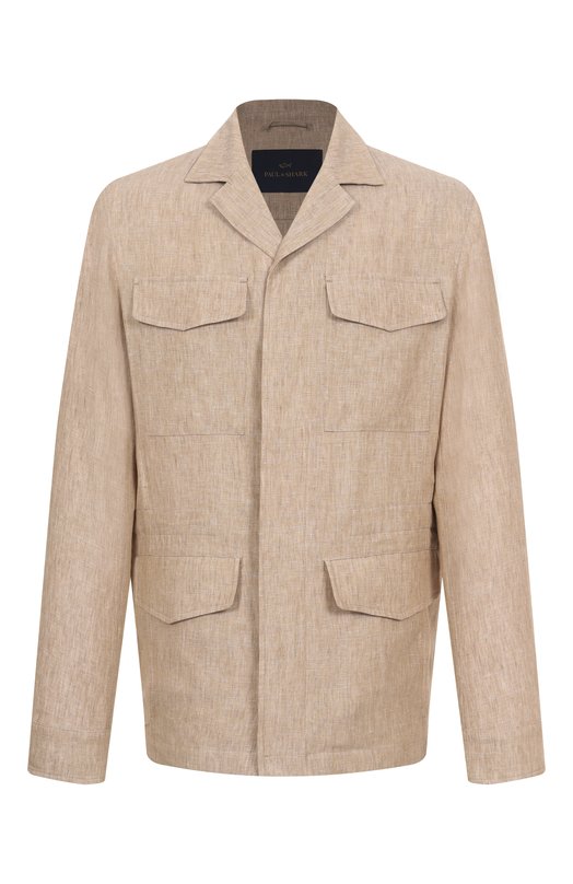 Льняная куртка-рубашка Paul&Shark 25412712 Бежевый 25412712