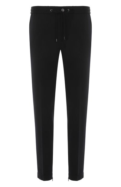 Шерстяные джоггеры STEFANO RICCI черного цвета по цене 68250 руб., арт. M1T5300030/W0001R, фото 1 Шерстяные джоггеры STEFANO RICCI, арт. M1T5300030/W0001R, фото 1