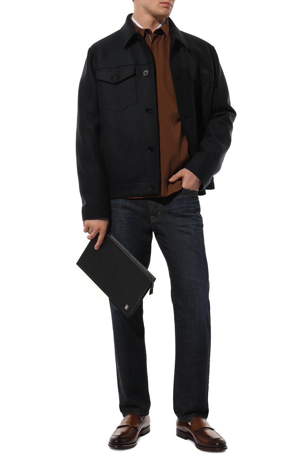 Кожаный клатч BURBERRY, арт. 8062785, фото 7