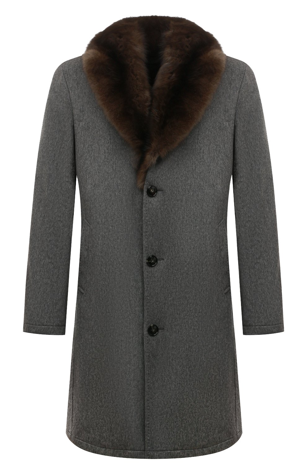 Кашемировое пальто с подкладкой из кролика и соболя KITON, арт. UW0618MV03S28, фото 1