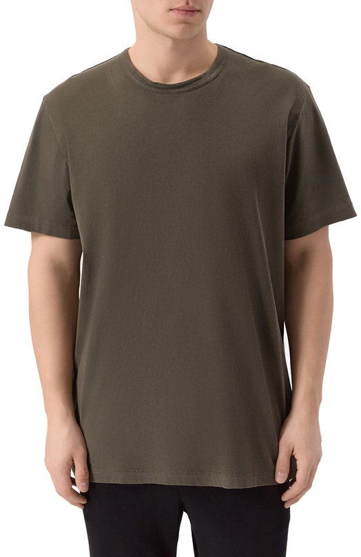 Хлопковая футболка James Perse MLJ3311 Хаки  MLJ3311 Фото 3