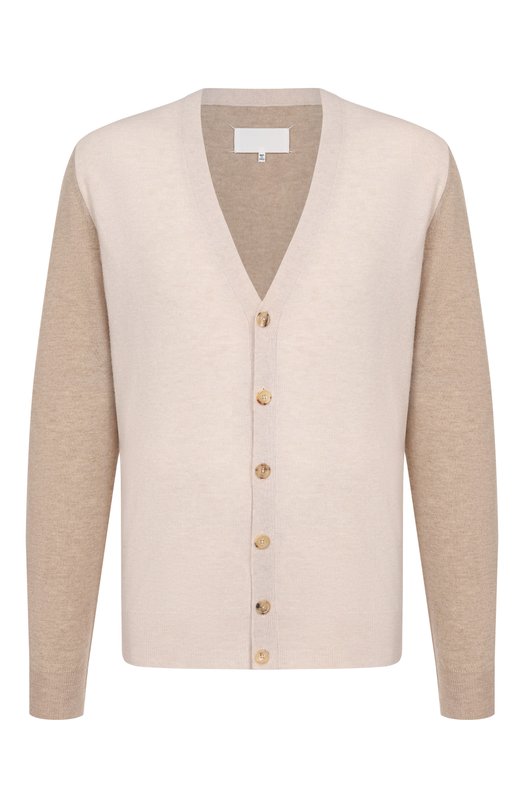 Шерстяной кардиган Maison Margiela S67HP0034/M13177 Бежевый S67HP0034/M13177