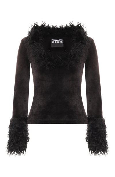 Женский бархатный топ VERSACE JEANS COUTURE, арт. 79HAH606/J0241