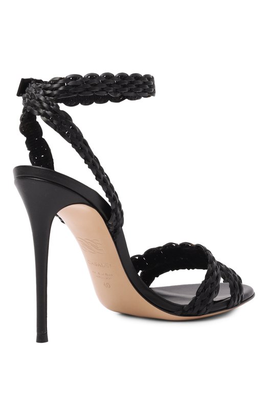 Кожаные босоножки Avenida Julia 100 Casadei 1L421B1001/C2934 Чёрный  1L421B1001/C2934 Фото 5