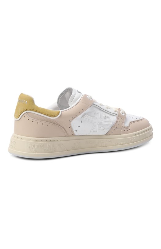 Кожаные кеды Quinn-D Premiata QUINND/VAR 8217 Бежевый  QUINND/VAR 8217 Фото 5