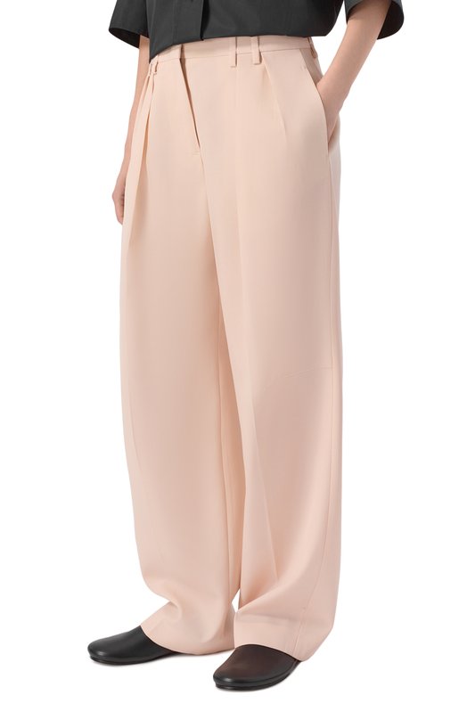 Шерстяные брюки Jil Sander J01KA0194/J40002 Розовый  J01KA0194/J40002 Фото 3