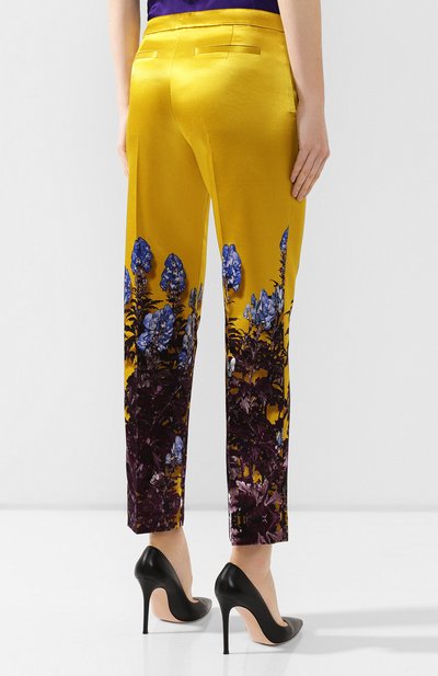 Брюки из смеси хлопка и вискозы DRIES VAN NOTEN желтого цвета по цене 67100 руб., арт. 192-30952-8401, фото 4 Брюки из смеси хлопка и вискозы DRIES VAN NOTEN, арт. 192-30952-8401, фото 4