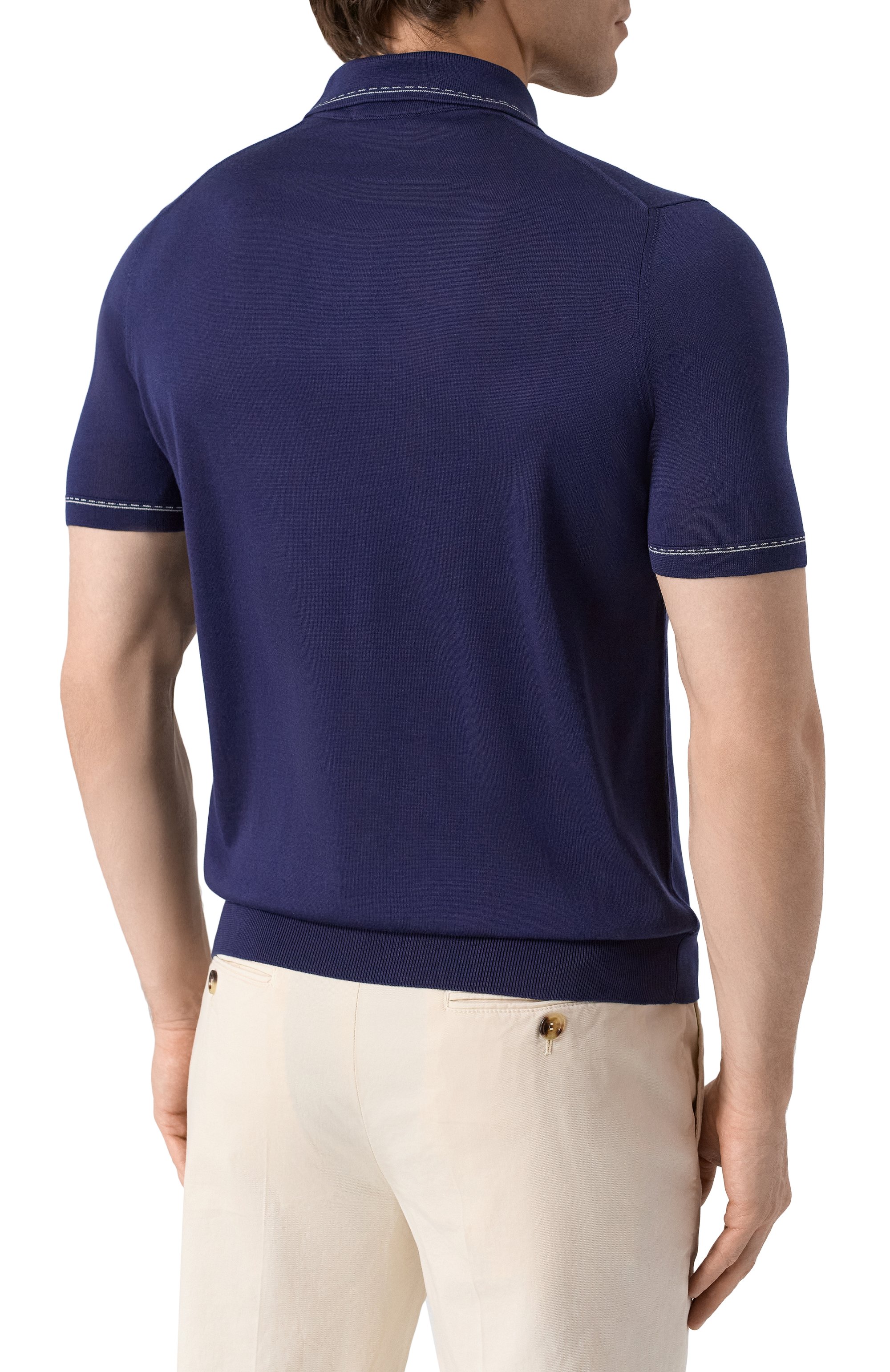 Шелковое поло COLOMBO, арт. MA04603/STA/4-120AN-M, фото 4