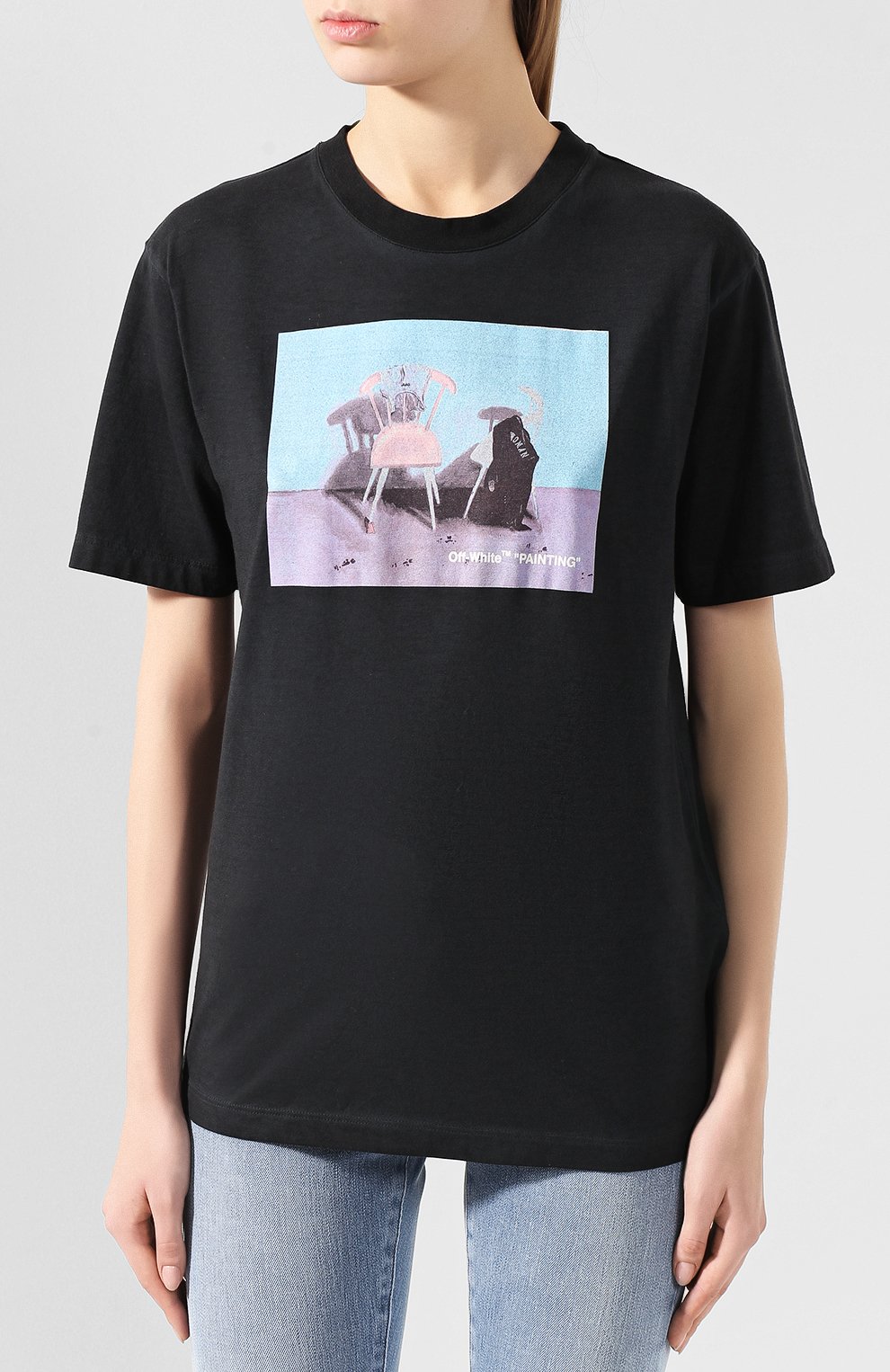 Хлопковая футболка OFF-WHITE, арт. 0WAA049F19F290541031, фото 3