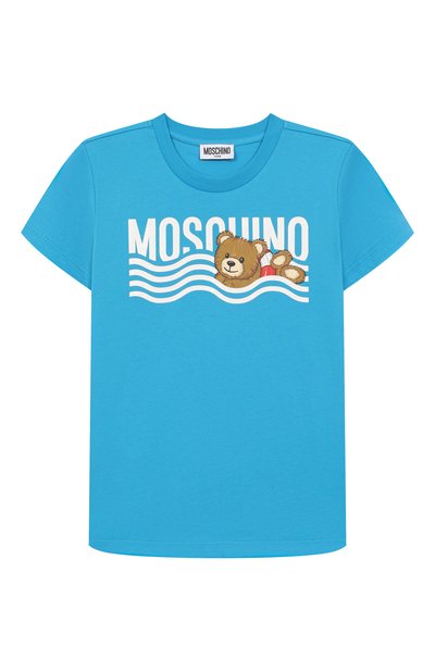 Хлопковая футболка MOSCHINO, арт. HYM04K/LAA24/10-14