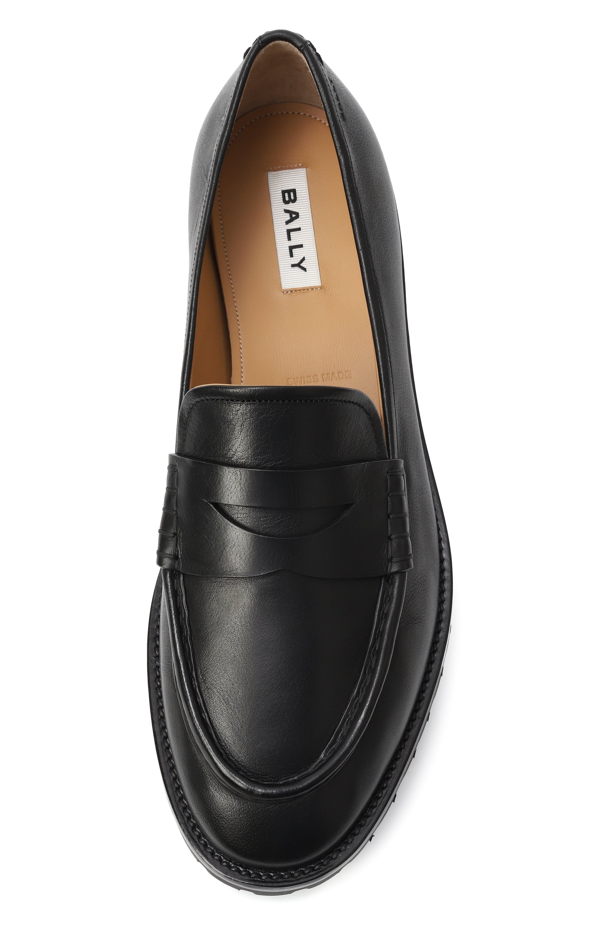 Кожаные пенни-лоферы sandrew BALLY, арт. MSF0GB/BU005, фото 6