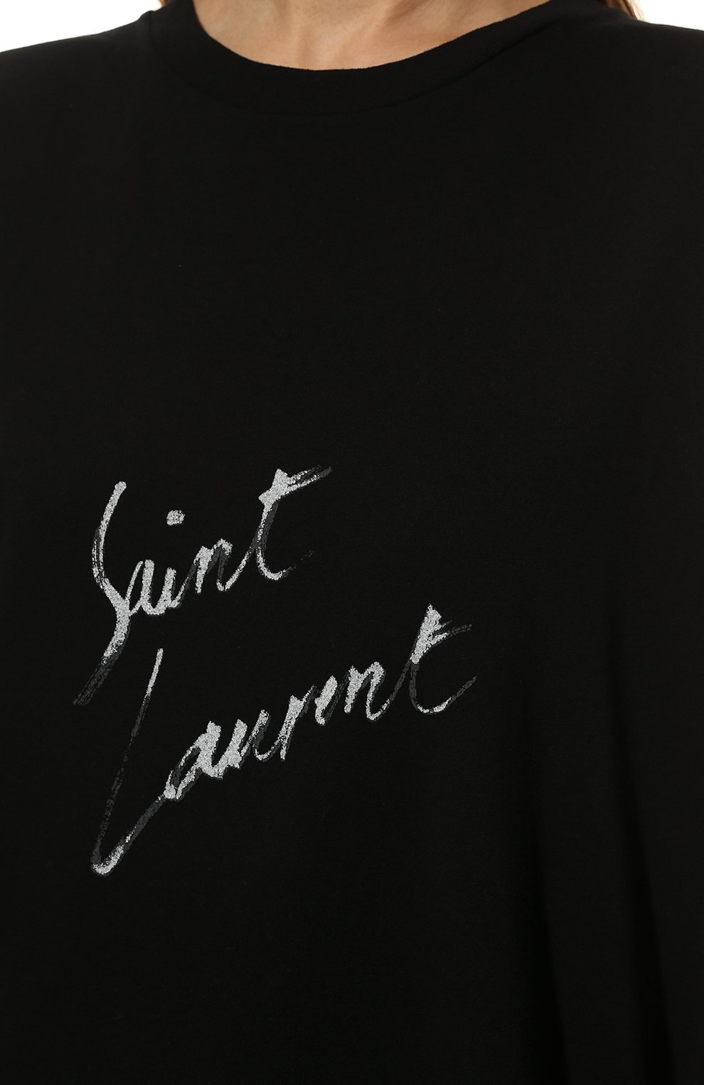 Хлопковая футболка SAINT LAURENT, арт. 480335/YB2IS, фото 5