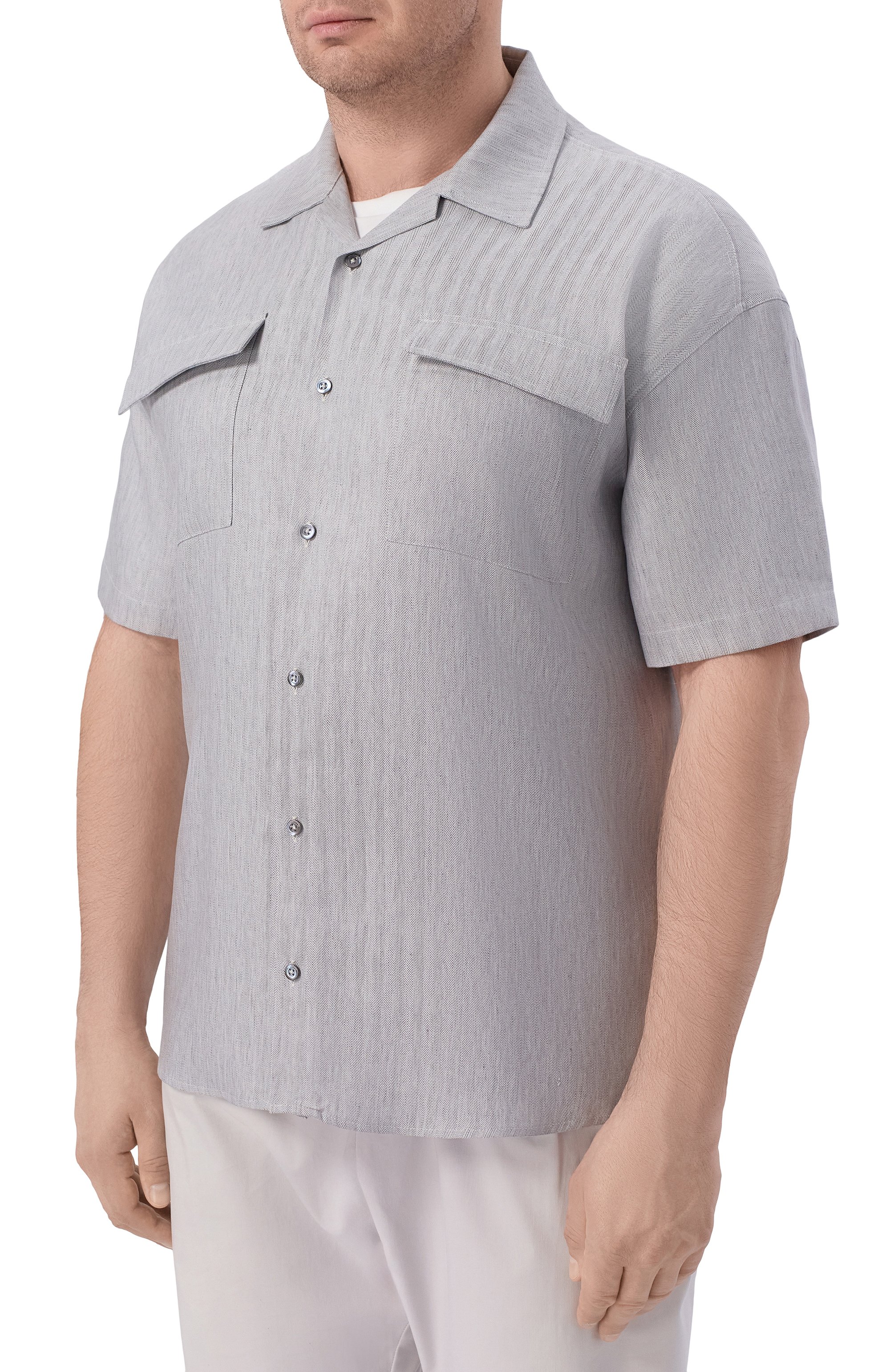 Рубашка изо льна и лиоцелла MARCO PESCAROLO, арт. SETTE/53R03, фото 3