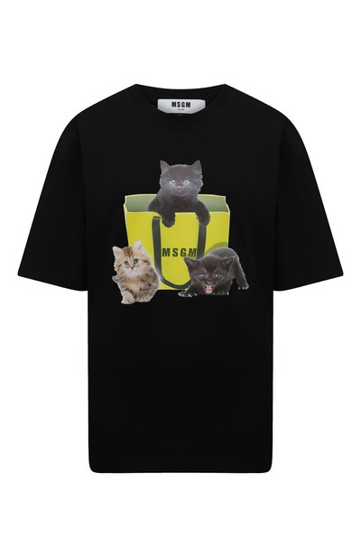Женская хлопковая футболка MSGM, арт. 3341MDM172 227798