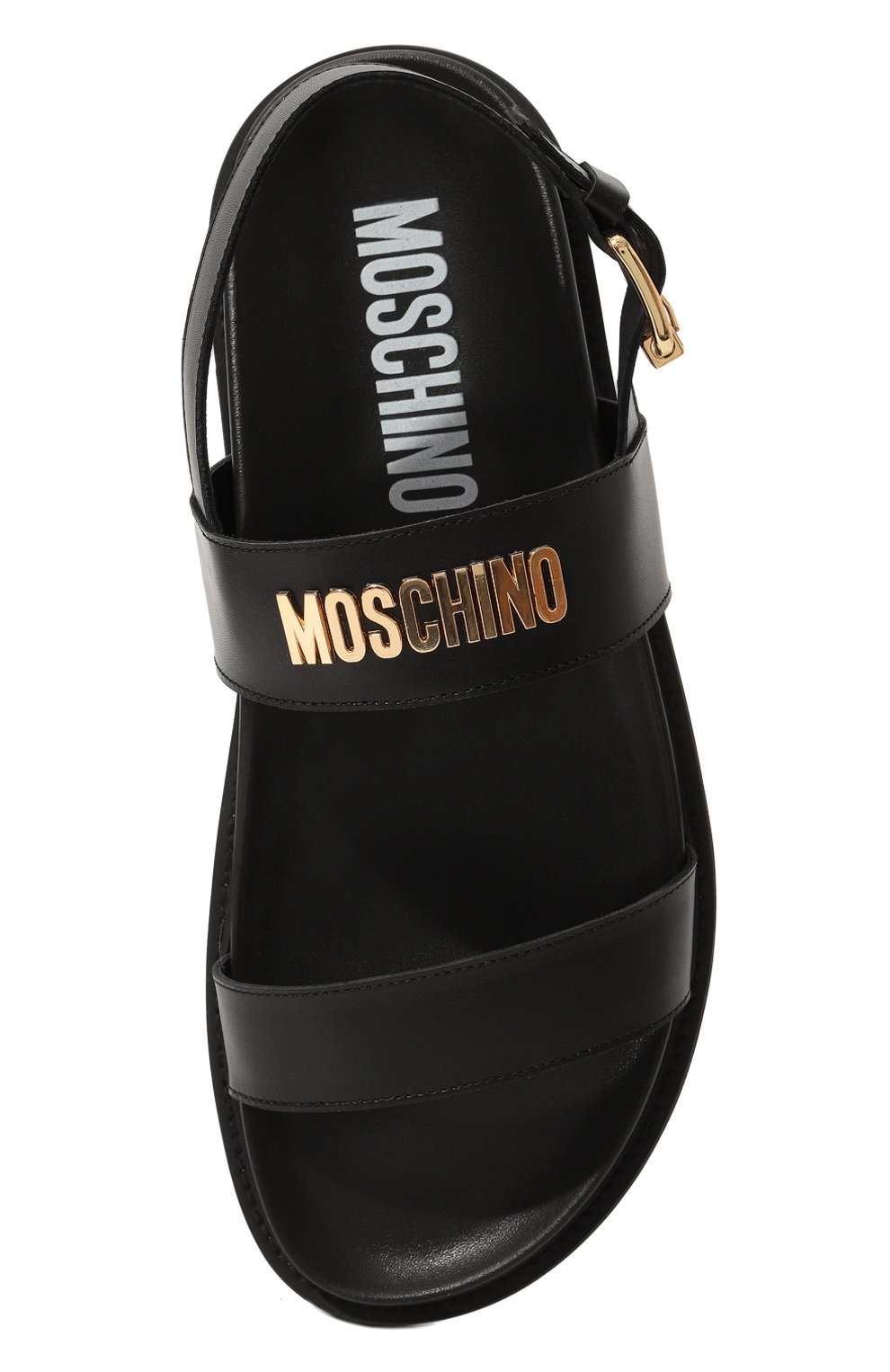 Кожаные сандалии MOSCHINO, арт. MB16213G0G/GA0, фото 6