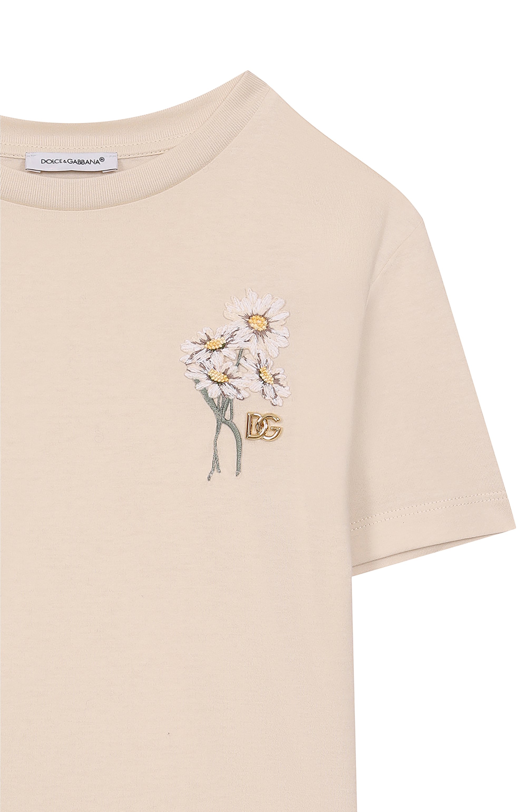 Хлопковая футболка DOLCE & GABBANA, арт. L5JTNK/G7PIH/10-12+, фото 3