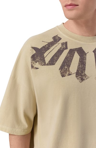 Хлопковая футболка PALM ANGELS, арт. PMAA10DS26JER002, фото 5