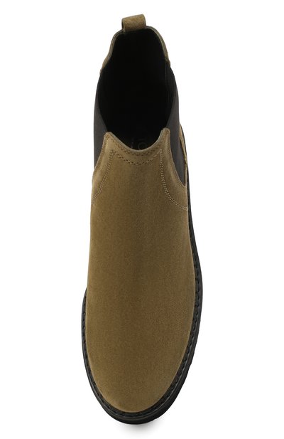 Комбинированные ботинки TOD’S хаки цвета по цене 69950 руб., арт. XXW80C0DR70RE0, фото 5 Комбинированные ботинки TOD’S, арт. XXW80C0DR70RE0, фото 5