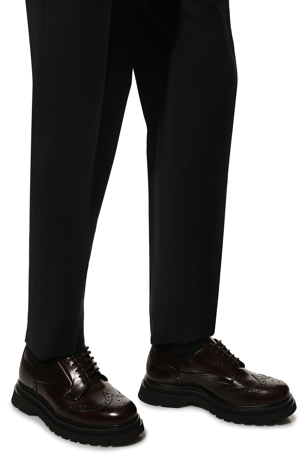 Кожаные дерби PRADA, арт. 2EE307-B4L-F0003, фото 3