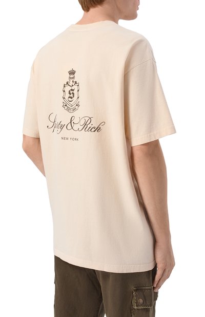 Хлопковая футболка SPORTY AND RICH, арт. T004365232WH37, фото 5
