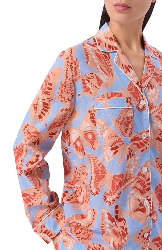 Хлопковая пижама Derek Rose 2012/LEDB095 Разноцветный  2012/LEDB095 Фото 7