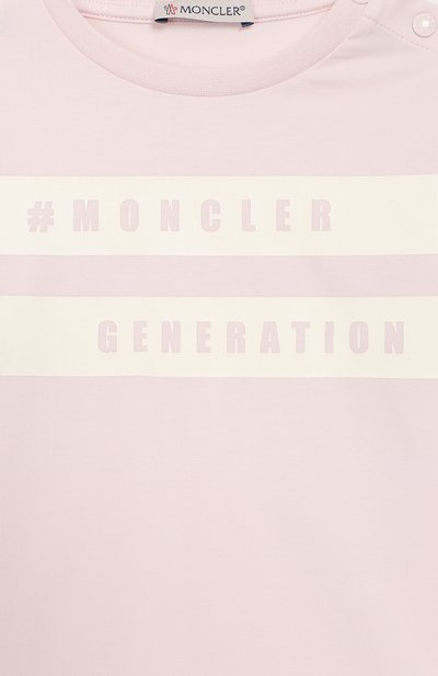 Хлопковый лонгслив MONCLER розового цвета по цене 13200 руб., арт. F1-951-8D701-10-8790A, фото 3 Хлопковый лонгслив MONCLER, арт. F1-951-8D701-10-8790A, фото 3