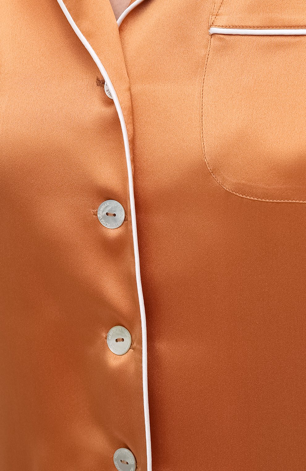 Шелковая пижама OLIVIA VON HALLE оранжевого цвета по цене 62450 руб., арт. PS2113, фото 6 Шелковая пижама OLIVIA VON HALLE, арт. PS2113, фото 6