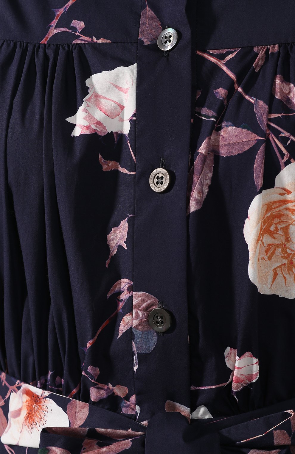 Хлопковое платье DRIES VAN NOTEN темно-синего цвета по цене 82650 руб., арт. 192-11017-8007, фото 5 Хлопковое платье DRIES VAN NOTEN, арт. 192-11017-8007, фото 5
