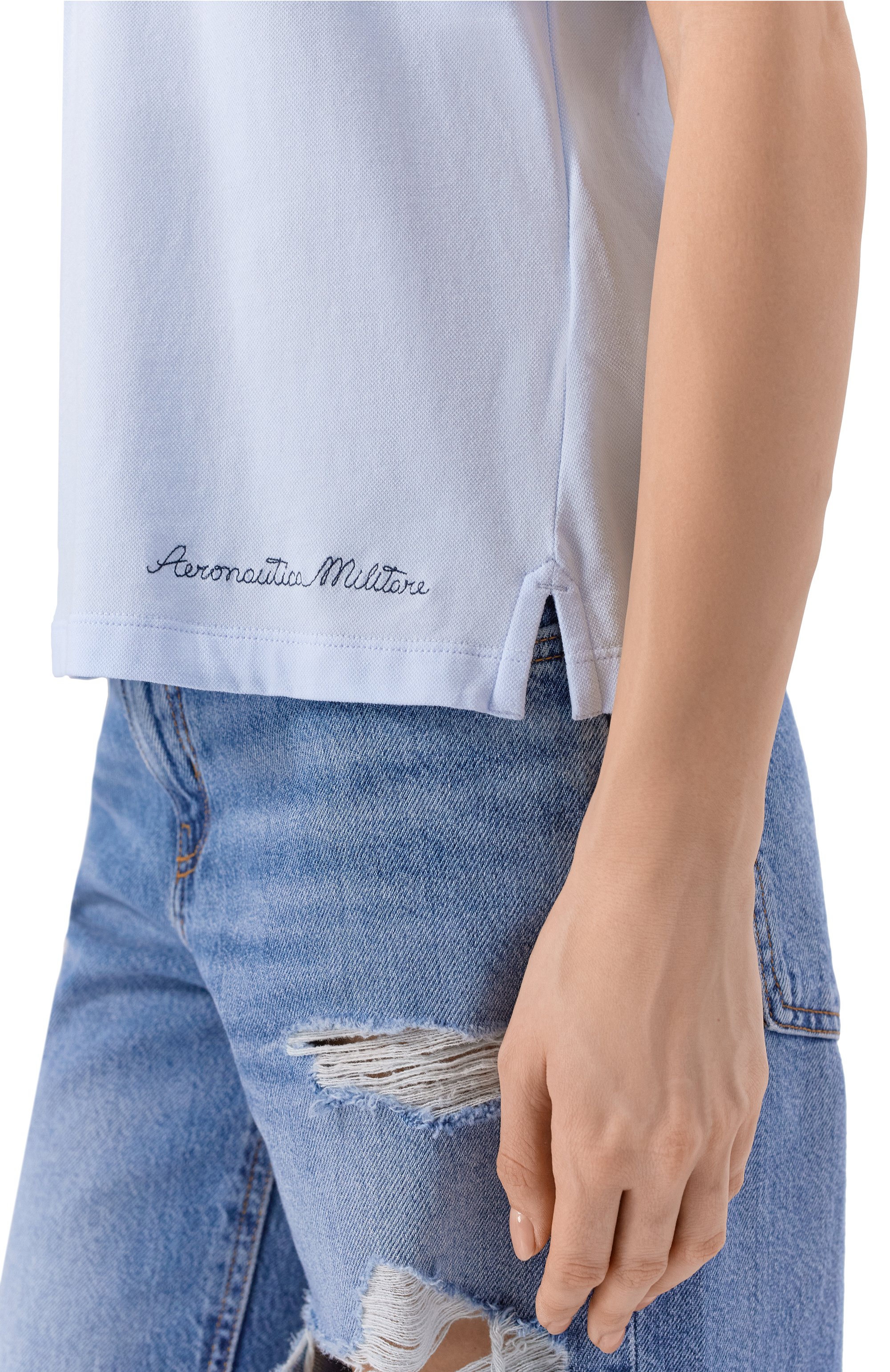 Хлопковое поло AERONAUTICA MILITARE, арт. P01911DP00343, фото 5